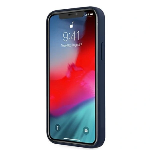 Kup Etui Guess GUHCP12LLSVSBL Apple iPhone 12 Pro Max niebieski/blue hardcase Script Vintage - GUE880BLU - {ean13} - Sklep Home Screen