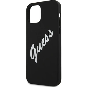 Buy Guess GUHCP12LLSVSBW Apple iPhone 12 Pro Max black white hardcase Silicone Vintage - GUE881BLKWHT - {ean13} - Home Screen Store Europe