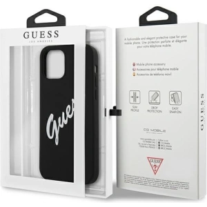 Buy Guess GUHCP12LLSVSBW Apple iPhone 12 Pro Max black white hardcase Silicone Vintage - GUE881BLKWHT - {ean13} - Home Screen Store Europe