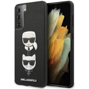 Kup Etui Karl Lagerfeld KLHCS21MSAKICKCBK Samsung Galaxy S21+ Plus czarny/black hardcase Saffiano Ikonik Karl&Choupette Head - KLD453BLK - {ean13} - Sklep Home Screen