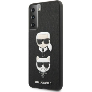 Kup Etui Karl Lagerfeld KLHCS21MSAKICKCBK Samsung Galaxy S21+ Plus czarny/black hardcase Saffiano Ikonik Karl&Choupette Head - KLD453BLK - {ean13} - Sklep Home Screen