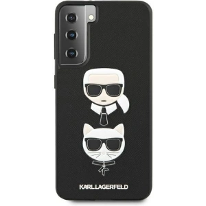 Kup Etui Karl Lagerfeld KLHCS21MSAKICKCBK Samsung Galaxy S21+ Plus czarny/black hardcase Saffiano Ikonik Karl&Choupette Head - KLD453BLK - {ean13} - Sklep Home Screen