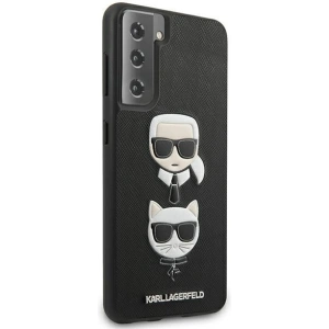 Kup Etui Karl Lagerfeld KLHCS21MSAKICKCBK Samsung Galaxy S21+ Plus černý/black hardcase Saffiano Ikonik Karl&Choupette Head - KLD453BLK - {ean13} - Sklep Home Screen