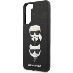 Kup Etui Karl Lagerfeld KLHCS21MSAKICKCBK Samsung Galaxy S21+ Plus czarny/black hardcase Saffiano Ikonik Karl&Choupette Head - KLD453BLK - {ean13} - Sklep Home Screen