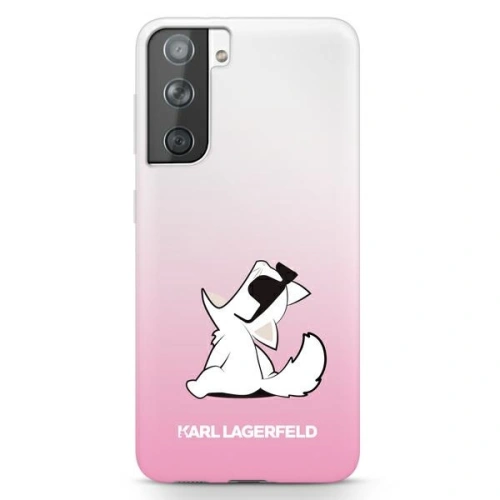 Kup Etui Karl Lagerfeld KLHCS21SCFNRCPI Samsung Galaxy S21 hardcase różowy/pink Choupette Fun - KLD456PNK - {ean13} - Sklep Home Screen