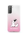 Etui Karl Lagerfeld KLHCS21SCFNRCPI Samsung Galaxy S21 hardcase růžový/pink Choupette Fun