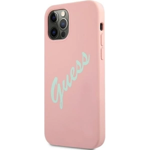 Kup Etui Guess GUHCP12LLSVSPG Apple iPhone 12 Pro Max różowo zielony/green pink hardcase Silicone Vintage - GUE883GRNPNK - {ean13} - Sklep Home Screen