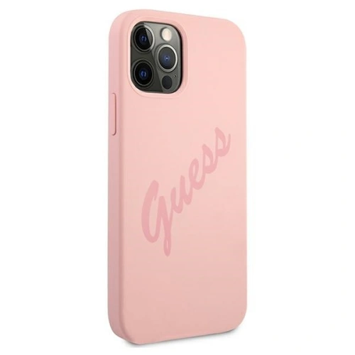 Kup Etui Guess GUHCP12LLSVSPI Apple iPhone 12 Pro Max różowy/pink hardcase Script Vintage - GUE884PNK - {ean13} - Sklep Home Screen