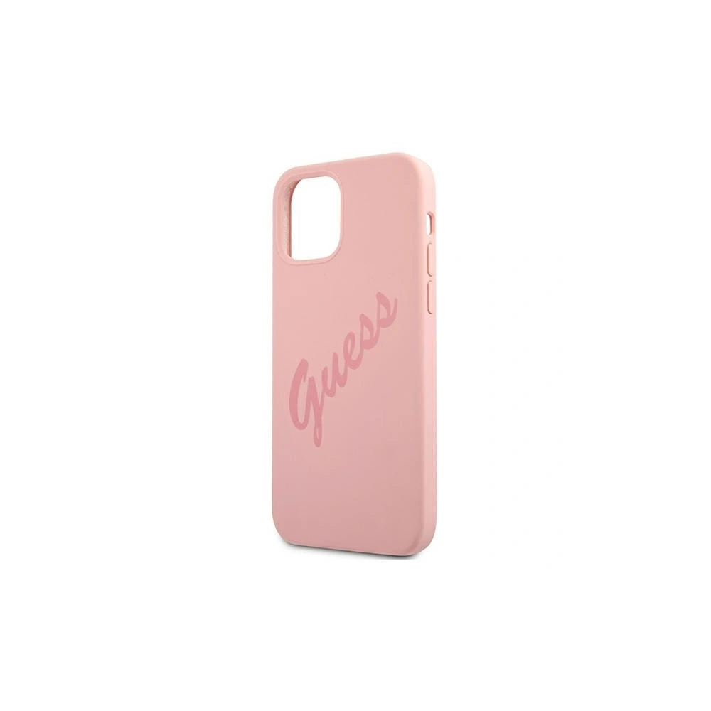 Etui Guess GUHCP12LLSVSPI Apple iPhone 12 Pro Max różowy/pink hardcase Script Vintage