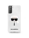 Etui Karl Lagerfeld KLHCS21SKTR Samsung Galaxy S21 hardcase Transparent Karl`s Head