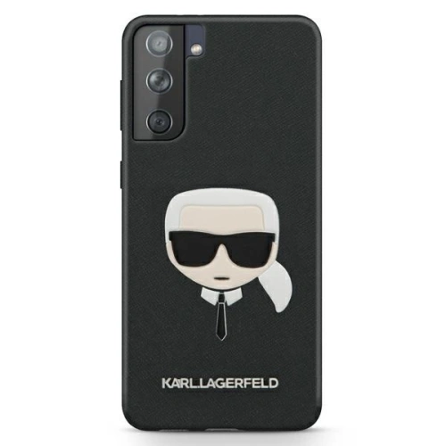 Buy Karl Lagerfeld KLHCS21SSAKHBK Samsung Galaxy S21 black hardcase Saffiano Ikonik Karl`s Head - KLD459BLK - {ean13} - Home Screen Store Europe