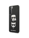 Kup Karl Lagerfeld Samsung Tasche KLHCS21SSAKICKCBK Galaxy S21 schwarz/schwarz Hartschale Saffiano Ikonik Karl&Choupette Head - KLD460BLK - {ean13} - Sklep Home Screen