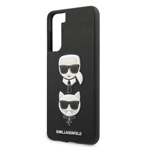 Kup Etui Karl Lagerfeld KLHCS21SSAKICKCBK Samsung Galaxy S21 černý/black hardcase Saffiano Ikonik Karl&Choupette Head - KLD460BLK - {ean13} - Sklep Home Screen