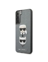 Buy Karl Lagerfeld KLHCS21SSAKICKCSL Samsung Galaxy S21 silver hardcase Saffiano Ikonik Karl&Choupette Head - KLD461SLV - {ean13} - Home Screen Store Europe