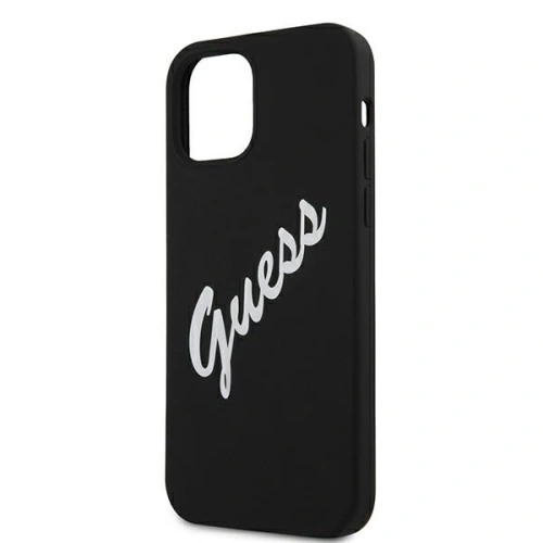 Kup Etui Guess GUHCP12MLSVSBW Apple iPhone 12/12 Pro czarno biały/black white hardcase Silicone Vintage - GUE892BLKWHT - {ean13} - Sklep Home Screen