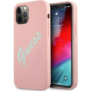 Kup Etui Guess GUHCP12MLSVSPG Apple iPhone 12/12 Pro różowo zielony/green pink hardcase Silicone Vintage - GUE895GRNPNK - {ean13} - Sklep Home Screen