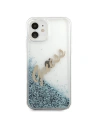 Kup Etui Guess GUHCP12SGLVSBL Apple iPhone 12 mini modrý/blue hardcase Glitter Vintage Script - GUE897BLU - {ean13} - Sklep Home Screen