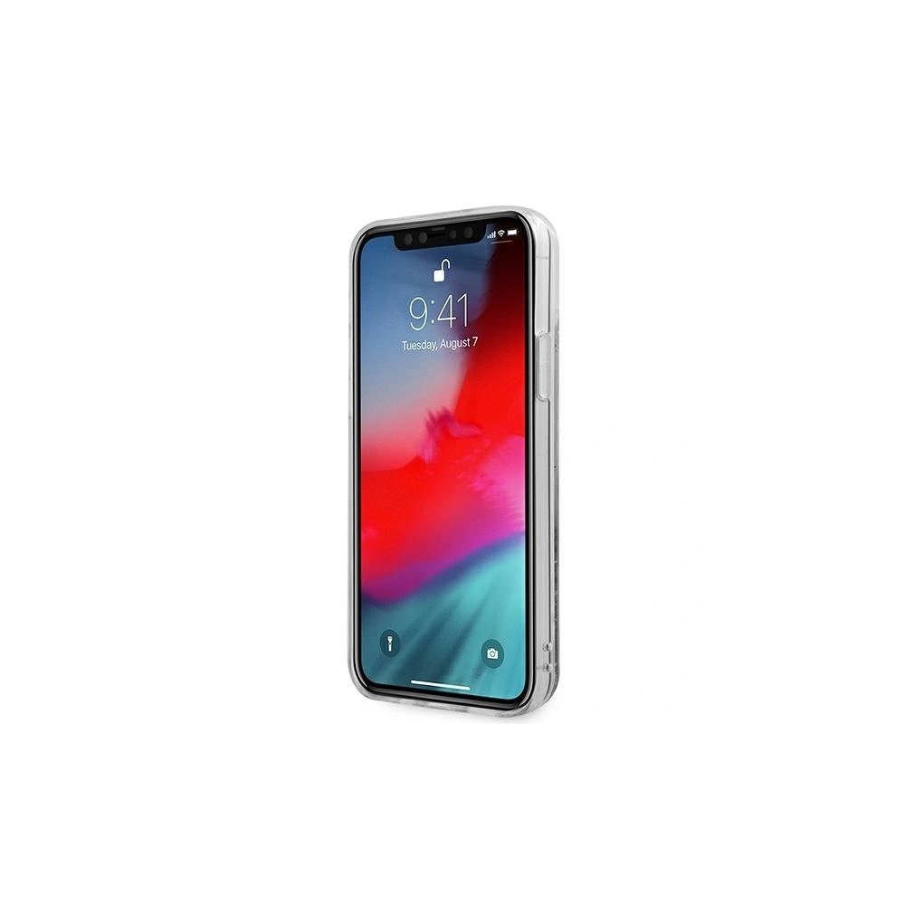 Etui Guess GUHCP12SGLVSBL Apple iPhone 12 mini niebieski/blue hardcase Glitter Vintage Script