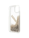 Kup Etui Guess GUHCP12SGLVSGO Apple iPhone 12 mini auriu/gold hardcase Glitter Vintage Script - GUE898GLD - {ean13} - Sklep Home Screen