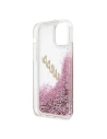 Kup Etui Guess GUHCP12SGLVSPI Apple iPhone 12 mini rózsaszín/pink hardcase Glitter Vintage Script - GUE899PNK - {ean13} - Sklep Home Screen