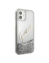 Kup Etui Guess GUHCP12SGLVSSI Apple iPhone 12 mini argintiu/silver hardcase Glitter Vintage Script - GUE900SLV - {ean13} - Sklep Home Screen