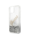 Kup Etui Guess GUHCP12SGLVSSI Apple iPhone 12 mini argintiu/silver hardcase Glitter Vintage Script - GUE900SLV - {ean13} - Sklep Home Screen