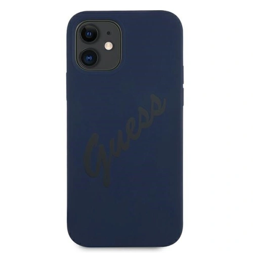 Kup Etui Guess GUHCP12SLSVSBL Apple iPhone 12 mini kék/hardcase Script Vintage - GUE901BLU - {ean13} - Sklep Home Screen