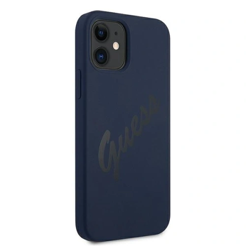 Kup Etui Guess GUHCP12SLSVSBL Apple iPhone 12 mini kék/hardcase Script Vintage - GUE901BLU - {ean13} - Sklep Home Screen
