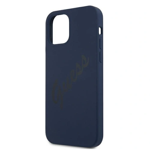 Kup Etui Guess GUHCP12SLSVSBL Apple iPhone 12 mini kék/hardcase Script Vintage - GUE901BLU - {ean13} - Sklep Home Screen