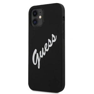 Buy Guess GUHCP12SLSVSBW Apple iPhone 12 mini black white hardcase Silicone Vintage - GUE902BLKWHT - {ean13} - Home Screen Store Europe