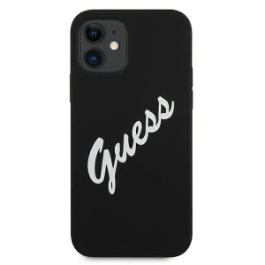 Buy Guess GUHCP12SLSVSBW Apple iPhone 12 mini black white hardcase Silicone Vintage - GUE902BLKWHT - {ean13} - Home Screen Store Europe