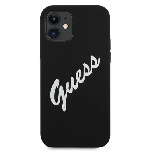 Kup Etui Guess GUHCP12SLSVSBW Apple iPhone 12 mini czarno biały/black white hardcase Silicone Vintage - GUE902BLKWHT - {ean13} - Sklep Home Screen