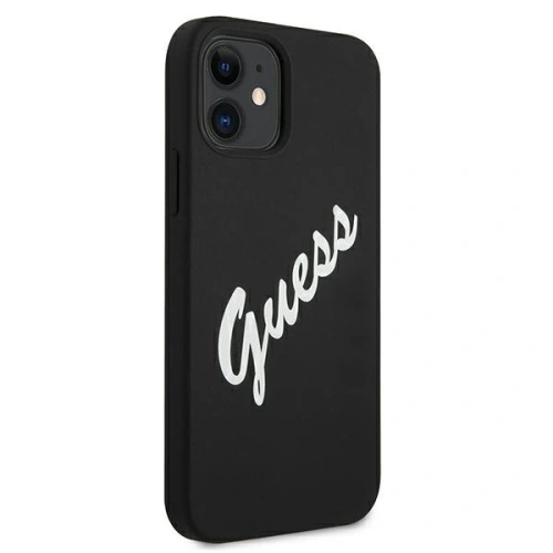 Kup Etui Guess GUHCP12SLSVSBW Apple iPhone 12 mini czarno biały/black white hardcase Silicone Vintage - GUE902BLKWHT - {ean13} - Sklep Home Screen