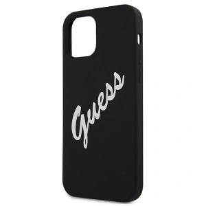 Buy Guess GUHCP12SLSVSBW Apple iPhone 12 mini black white hardcase Silicone Vintage - GUE902BLKWHT - {ean13} - Home Screen Store Europe