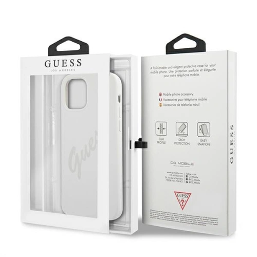 Buy Guess GUHCP12SLSVSCR Apple iPhone 12 mini cream hardcase Script Vintage - GUE903CRE - {ean13} - Home Screen Store Europe
