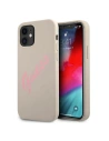 Etui Guess GUHCP12SLSVSGP Apple iPhone 12 mini szürke rózsaszín/hardcase Silicone Vintage