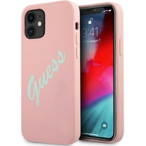 Kup Etui Guess GUHCP12SLSVSPG Apple iPhone 12 mini różowo zielony/green pink hardcase Silicone Vintage - GUE905PNKGRN - {ean13} - Sklep Home Screen