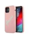 Guess Apple Tasche GUHCP12SLSVSPG iPhone 12 mini rosa/grün rosa Hartschale Silikon Vintage