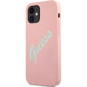 Kup Etui Guess GUHCP12SLSVSPG Apple iPhone 12 mini różowo zielony/green pink hardcase Silicone Vintage - GUE905PNKGRN - {ean13} - Sklep Home Screen