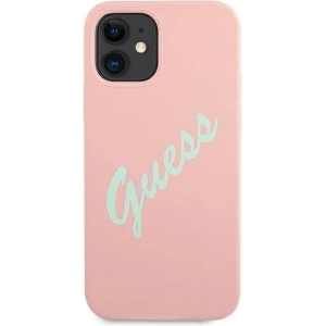 Kup Etui Guess GUHCP12SLSVSPG Apple iPhone 12 mini różowo zielony/green pink hardcase Silicone Vintage - GUE905PNKGRN - {ean13} - Sklep Home Screen