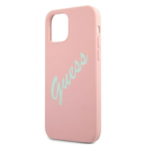 Kup Guess Apple Tasche GUHCP12SLSVSPG iPhone 12 mini rosa/grün rosa Hartschale Silikon Vintage - GUE905PNKGRN - {ean13} - Sklep Home Screen