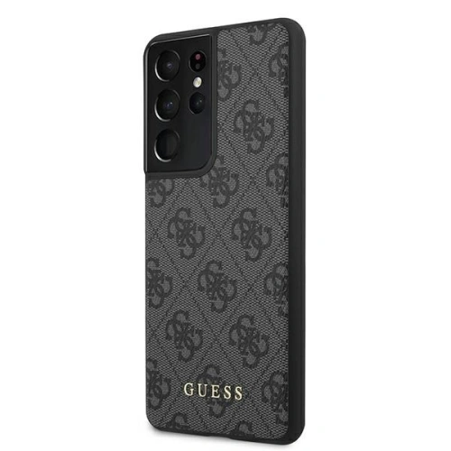 Kup Etui Guess GUHCS21LG4GFGR Samsung Galaxy S21 Ultra szürke/grey kemény ház 4G Fém Arany Logó - GUE906GRY - {ean13} - Sklep Home Screen