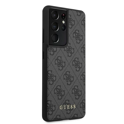 Kup Etui Guess GUHCS21LG4GFGR Samsung Galaxy S21 Ultra szürke/grey kemény ház 4G Fém Arany Logó - GUE906GRY - {ean13} - Sklep Home Screen