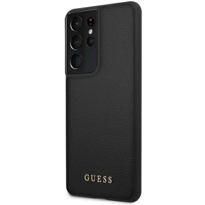 Buy Guess GUHCS21LIGLBK Samsung Galaxy S21 Ultra black hard case Iridescent - GUE907BLK - {ean13} - Home Screen Store Europe