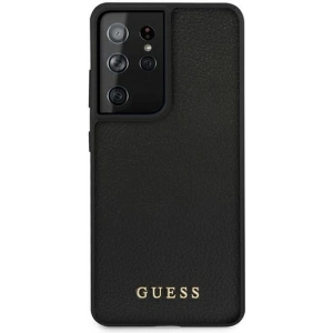 Buy Guess GUHCS21LIGLBK Samsung Galaxy S21 Ultra black hard case Iridescent - GUE907BLK - {ean13} - Home Screen Store Europe