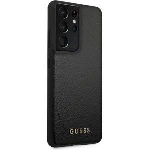Buy Guess GUHCS21LIGLBK Samsung Galaxy S21 Ultra black hard case Iridescent - GUE907BLK - {ean13} - Home Screen Store Europe