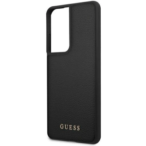 Buy Guess GUHCS21LIGLBK Samsung Galaxy S21 Ultra black hard case Iridescent - GUE907BLK - {ean13} - Home Screen Store Europe