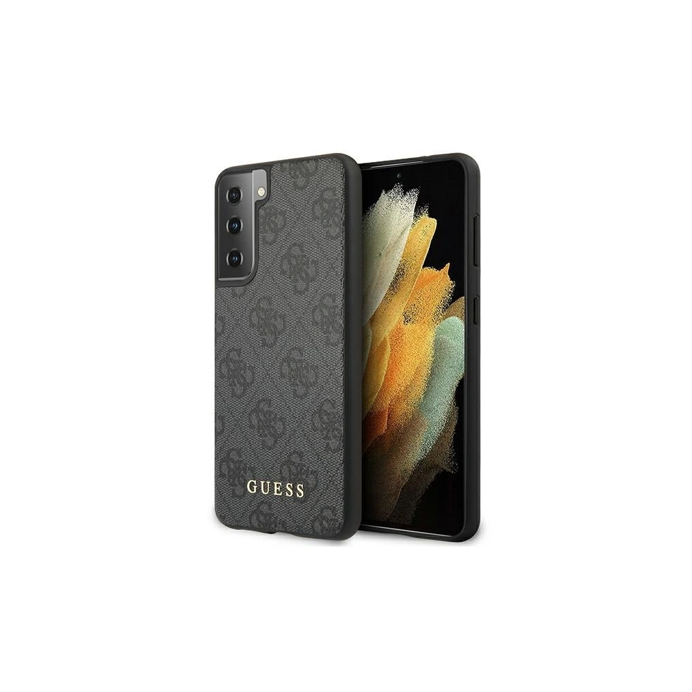 Etui Guess GUHCS21MG4GFGR Samsung Galaxy S21+ Plus szary/grey hard case 4G Metal Gold Logo