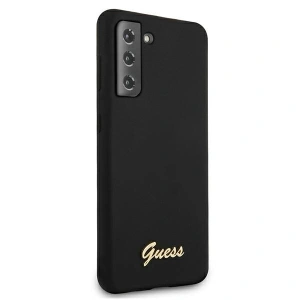 Kup Etui Guess GUHCS21MLSLMGBK Samsung Galaxy S21+ Plus czarny/black hardcase Silicone Script Metal Logo - GUE915BLK - {ean13} - Sklep Home Screen