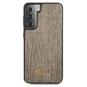 Kup Etui Guess GUHCS21MPCUMLLIGO Samsung Galaxy S21+ Plus złoty/gold hardcase Lizard Collection - GUE917GLD - {ean13} - Sklep Home Screen